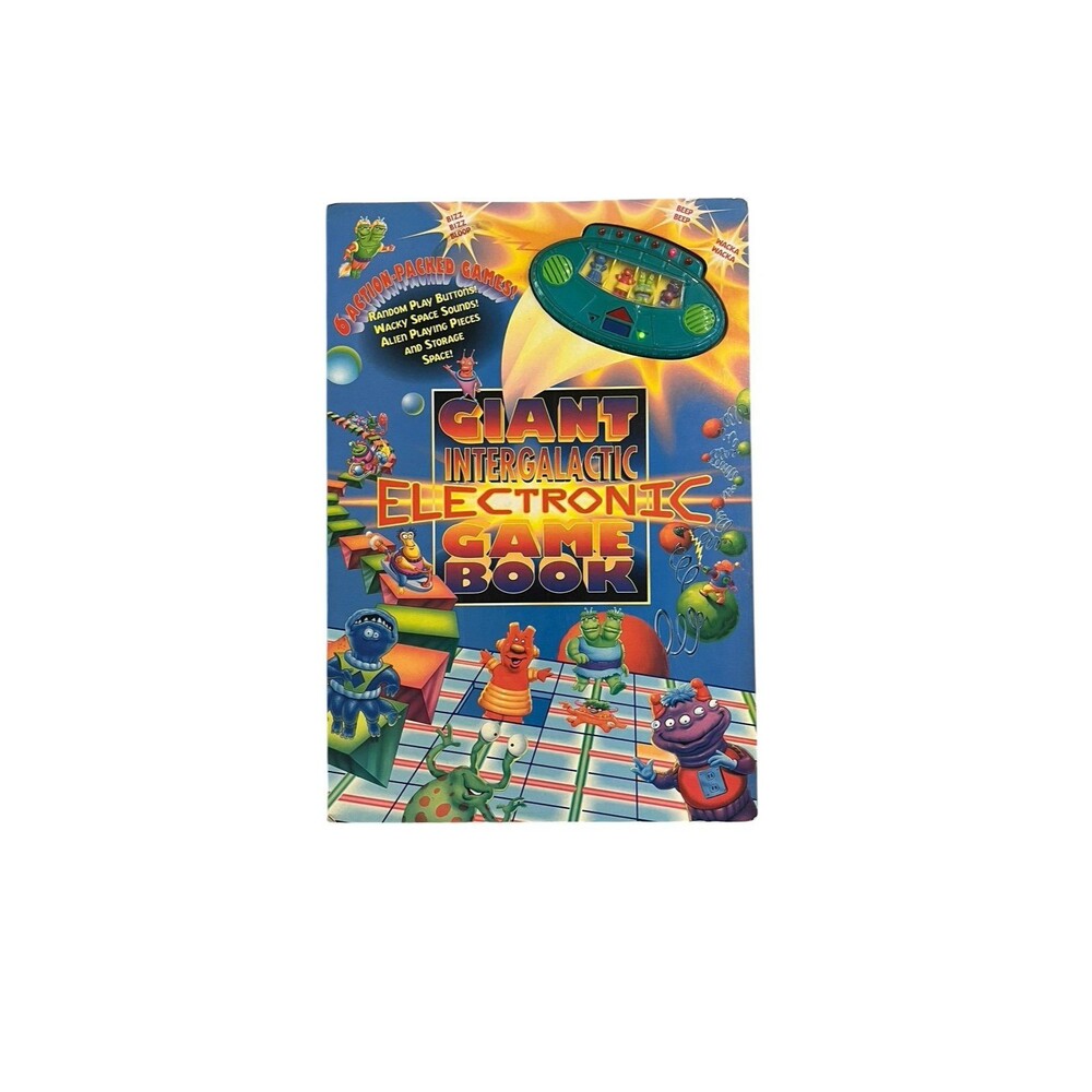 Vintage Giant Intergalactic Electronic Game Book 1997 Board Game Complete